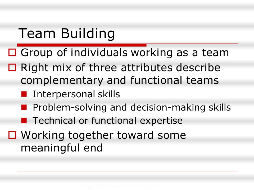 Personalities in Work Teams